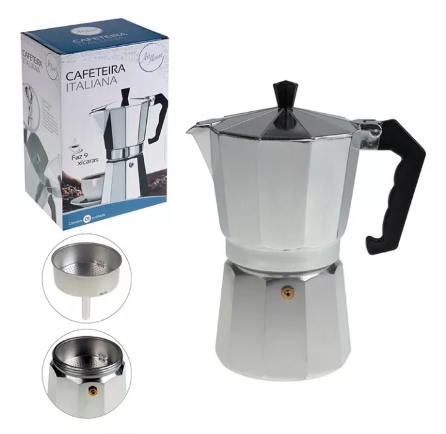 Cafeteira Italiana 9 Xícaras Café Expresso