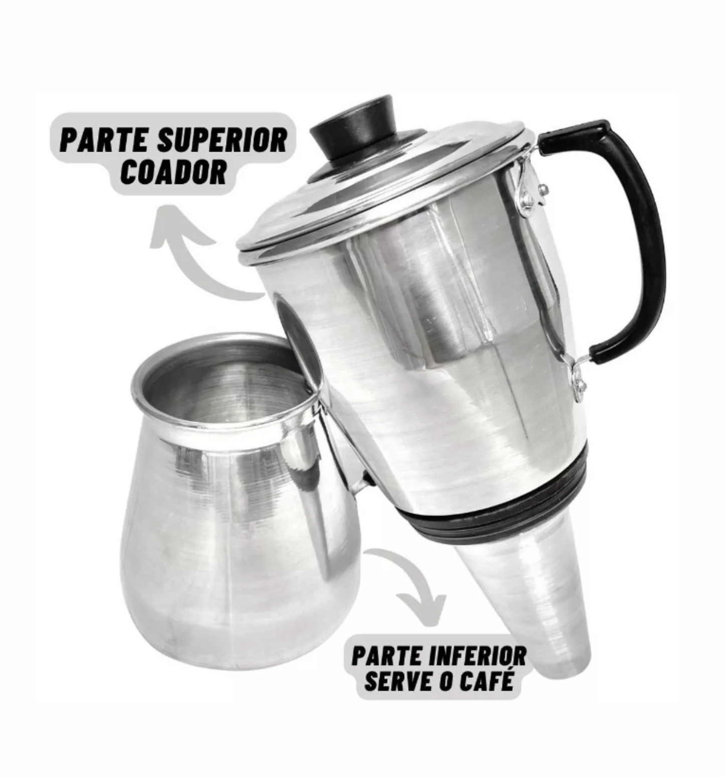 Cafeteira Italiana Café Expresso, Grande 1,5L