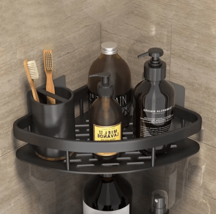 Kit 2 Prateleiras de Canto Para Banheiro Porta Shampoo Sabonete Nicho Organizador Cozinha Lavanderia - Summa Útil