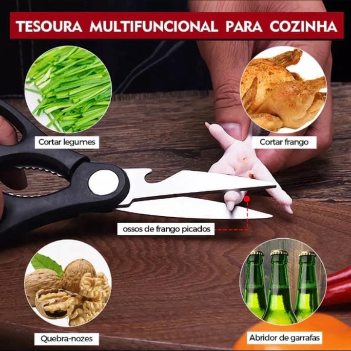 Kit com 6 peças Faca Antiaderente Corte Navalha