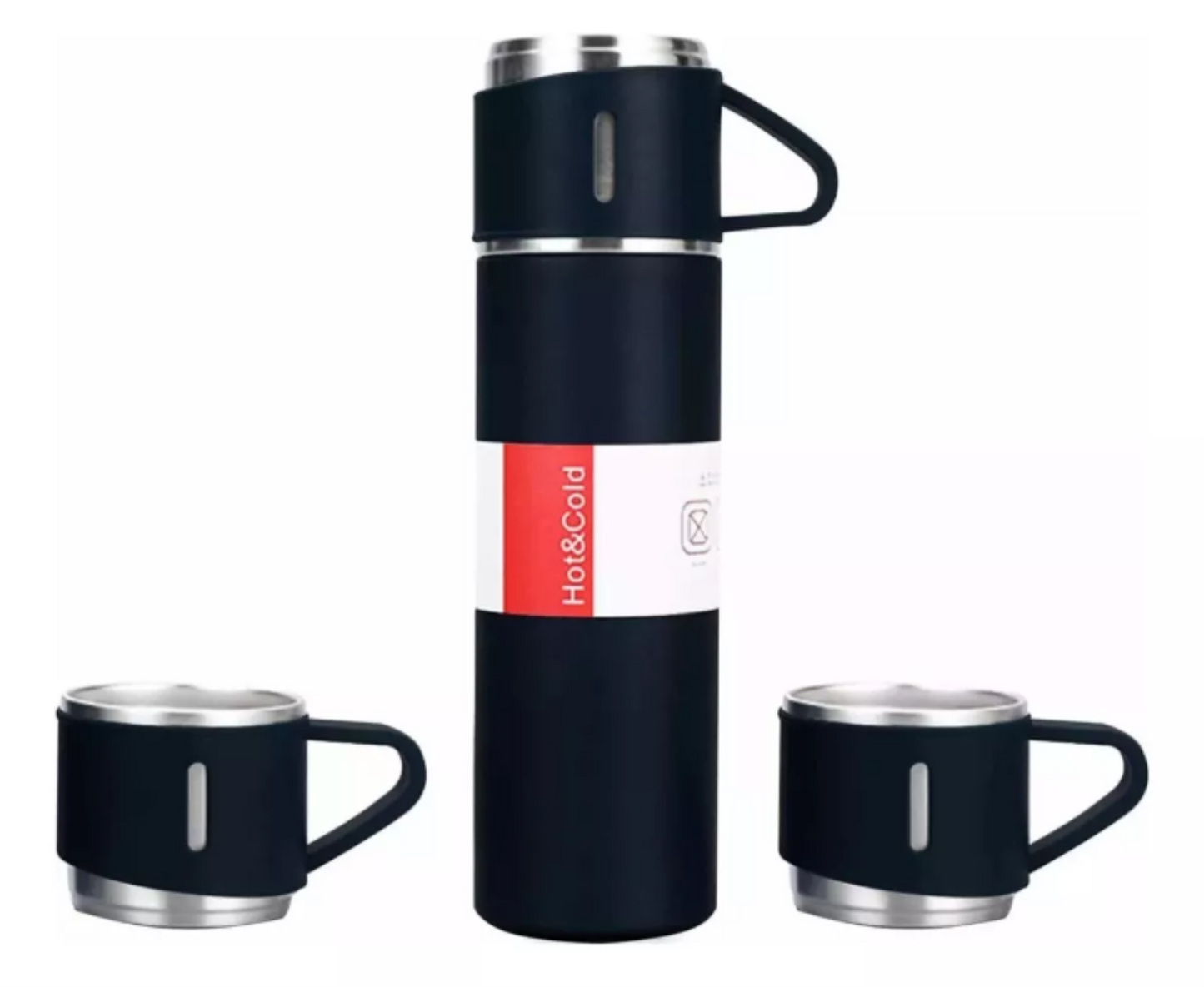 Garrafa Térmica Preta Inox 500ml Squeeze P/ Café