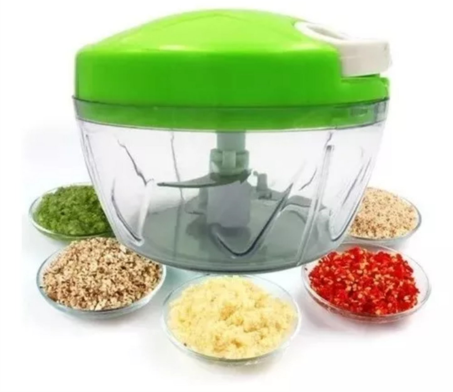 Cortador De Alho Alimentos Folhas Spin Cutter 3 Lâminas