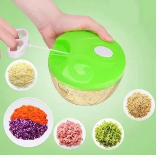 Cortador De Alho Alimentos Folhas Spin Cutter 3 Lâminas
