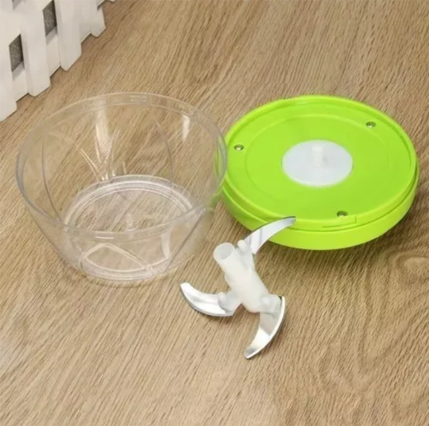 Cortador De Alho Alimentos Folhas Spin Cutter 3 Lâminas