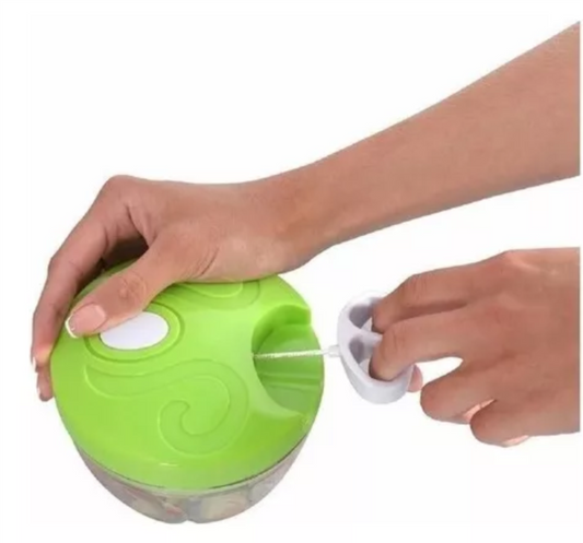 Cortador De Alho Alimentos Folhas Spin Cutter 3 Lâminas