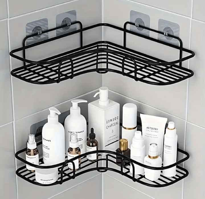 Kit com 02 Unidades Prateleira de Canto para Banheiro - Summa Útil