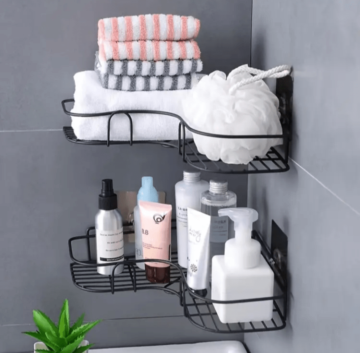Kit com 02 Unidades Prateleira de Canto para Banheiro - Summa Útil