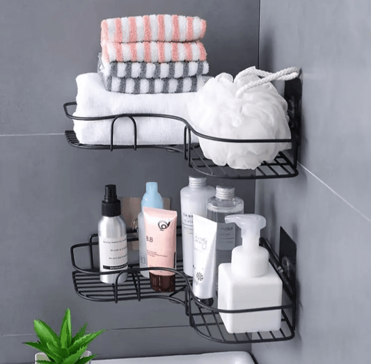 Kit com 02 Unidades Prateleira de Canto para Banheiro - Summa Útil