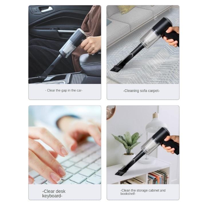 Aspirador Portátil Sem Fio Automotivo Potente Recarregável Premium