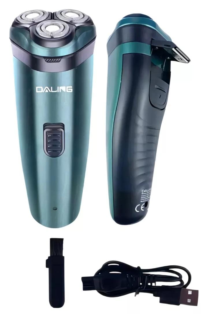 Barbeador Elétrico 3 Lâminas Sem Fio Recarregável
